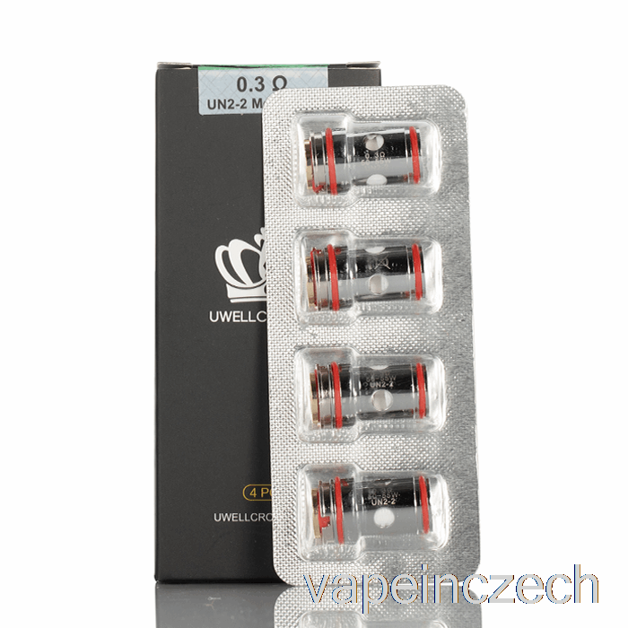 Uwell Crown 5 Náhradních Cívek 0,3ohm Un2-2 Dual Mesh Coils Vape Bez Nikotinu